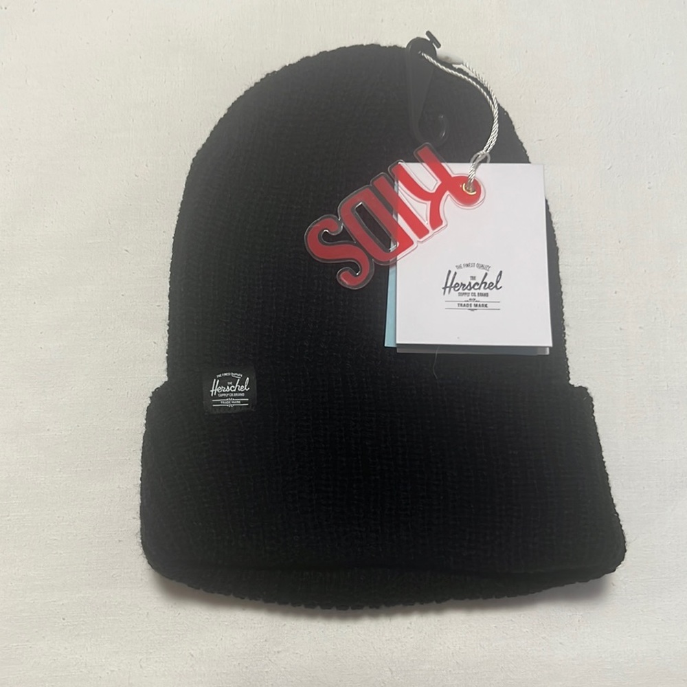 Black Kids Herschel Knit Beanie